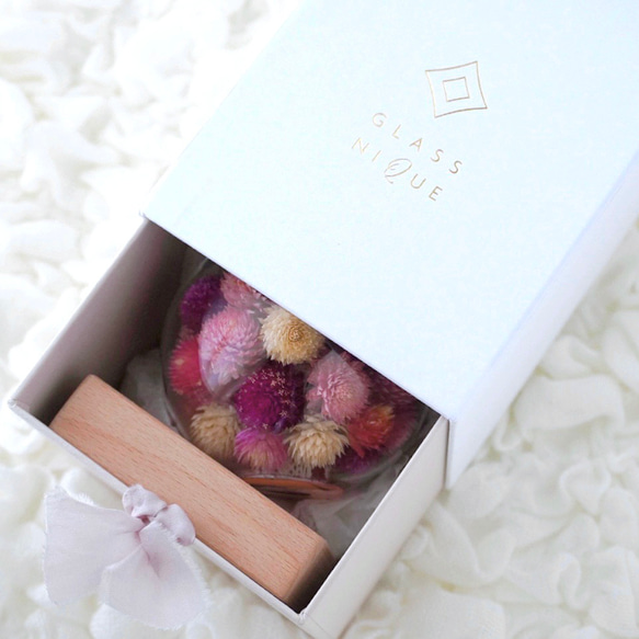 万華鏡『フラワーポッド』ドライフラワー千日紅 花 /red 赤 11枚目の画像