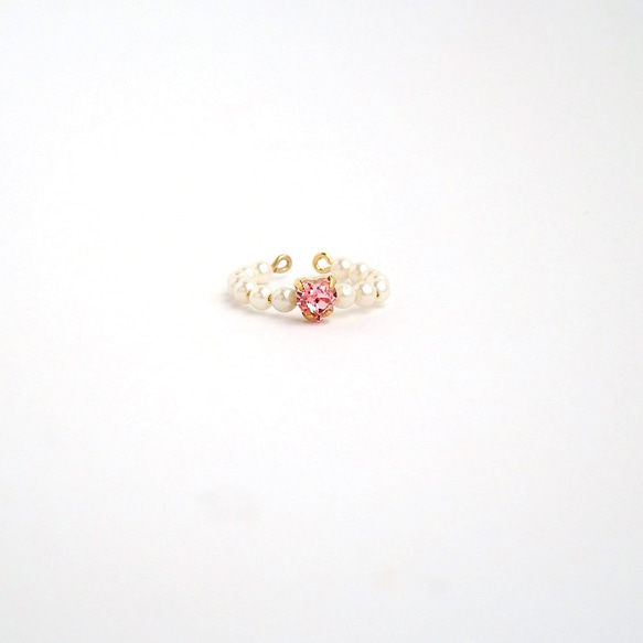 桜色 ハートスワロのネックレス・大粒さくらピンク 14枚目の画像