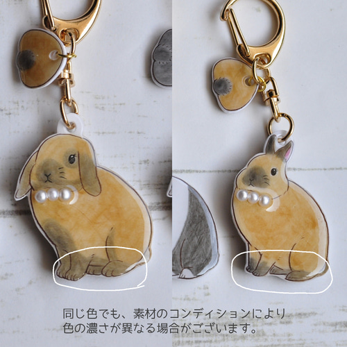 名入れOK！うさぎのキーホルダー（キーチェーン） その他
