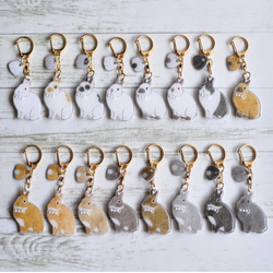 キーホルダーのうえのやつ 名入れOK！うさぎのキーホルダー（キーチェーン） その他アクセサリー