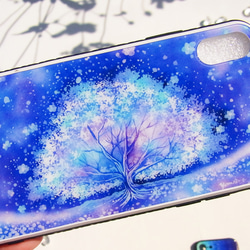 雪の花　ガラススマホケース【iphone14~8】 9枚目の画像