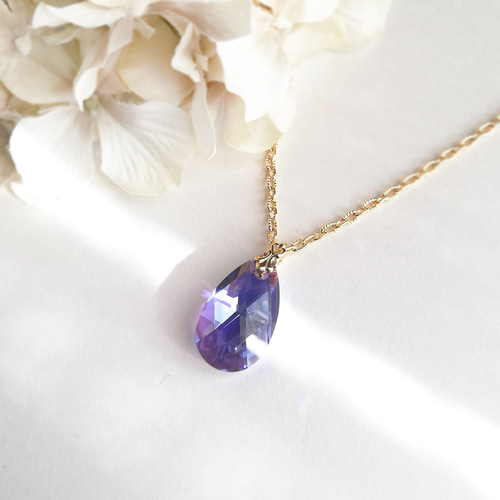 レア！タンザナイトAB｜大粒しずく 高品質クリスタル ペンダント