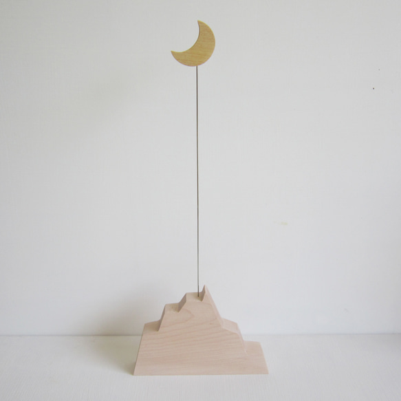 シロクマ君と月　卓上時計 5枚目の画像