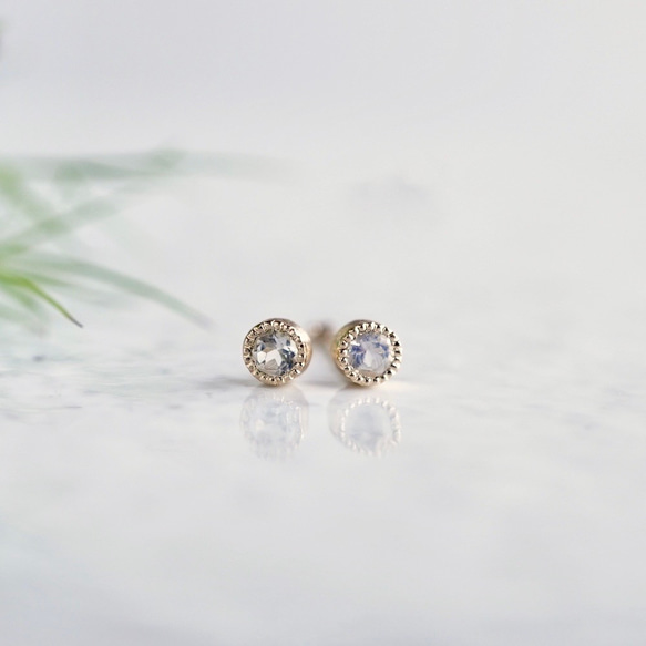 Birthstone earrings [EP033K10] 2枚目の画像