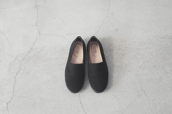 【ブラック】ナチュラルカラーシリーズ　hanamikoji　シューズ・靴 2枚目の画像