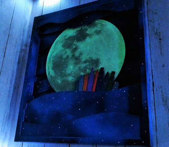 暗いところで直径30cmの月が光ます～大月屋 6枚目の画像