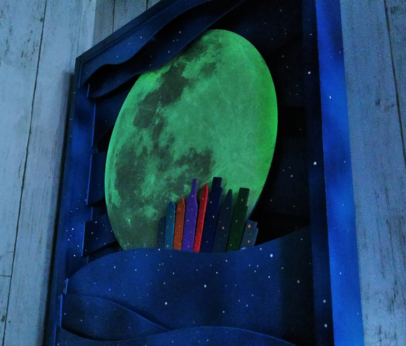 暗いところで直径30cmの月が光ます～大月屋 8枚目の画像