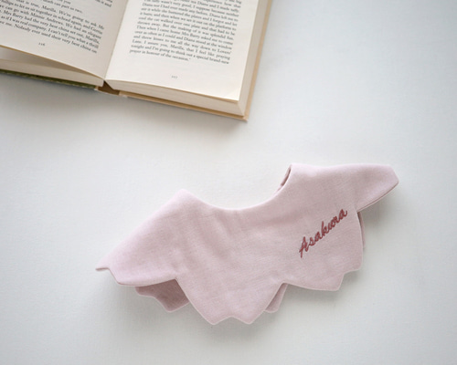 さくらスタイ 刺繍 お名前 ୨୧さくら色*リース 型360° 桜