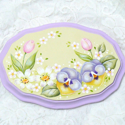 手描き】花トールペイントオリジナル