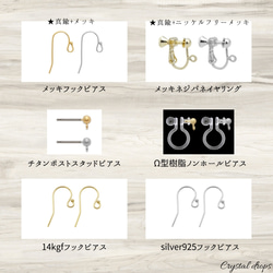 百慕大藍♡10mm Heart Swallow Earrings(耳環) Aomi Natsu 水晶珠 第5張的照片