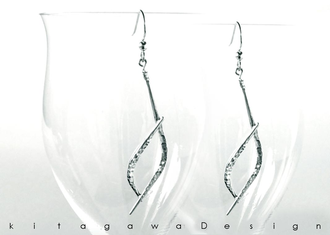 シルバーピアス　静かなかがやき＃14　SV925　＜キタガワデザイン＞