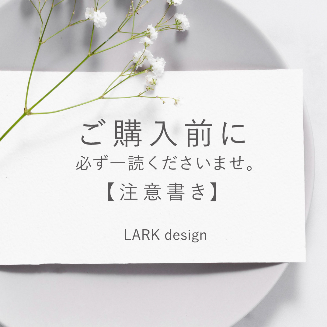 ご購入の前に必ず一読ください（注意書き）