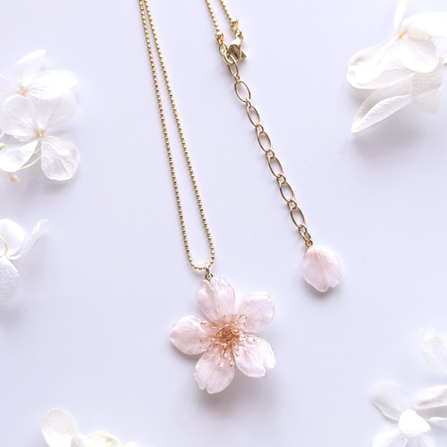 受注制作】Everpink. 本物のお花 厳選花で仕上げる桜と花びらの
