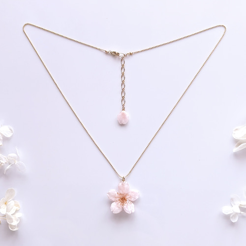 受注制作】Everpink. 本物のお花 厳選花で仕上げる桜と花びらの