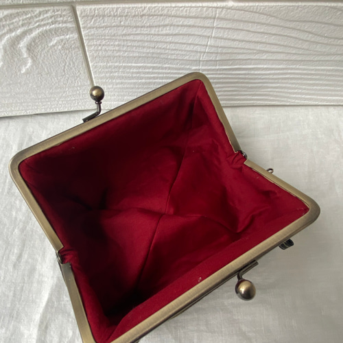 受注製作】かっこいい 可愛い 迷彩 がま口メイクポーチ ペンケース  