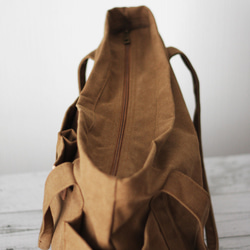 帆布の超ビッグトート マザーズバッグ キャンバストート ファスナー付き 大きめトートバッグ スミクロ B-101 12枚目の画像