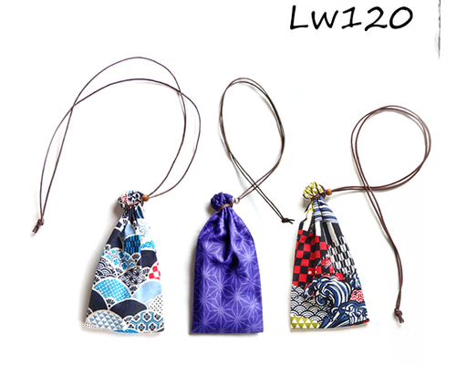 Japanese style【和柄 和風】ネックポーチ・巾着袋 お守り袋 | Creema