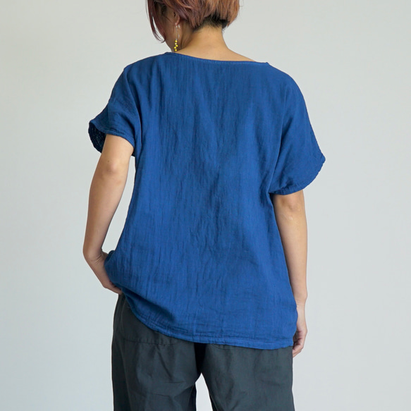 ゆったりガーゼTシャツ/ベーシック3カラー/知多木綿 ダブルガーゼ 15枚目の画像
