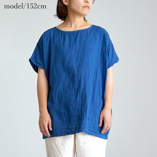 ゆったりガーゼTシャツ/ベーシック3カラー/知多木綿 ダブルガーゼ T