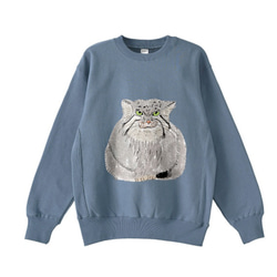 みーこてん トレーナー スウェット 白黒猫 猫 イラスト 保護猫 ホラー