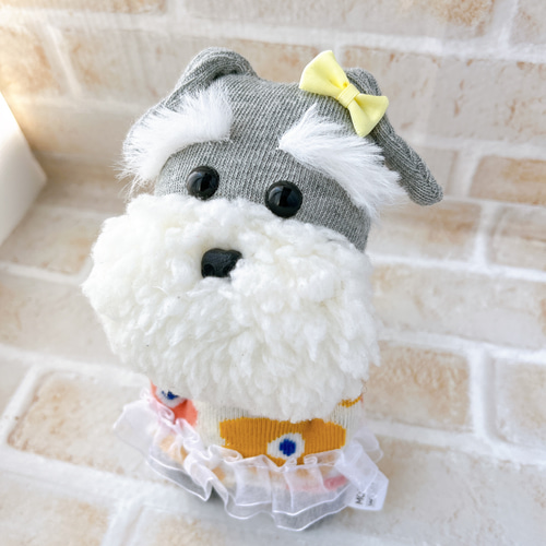 ☆オーダーメイド☆ ぽっけに手 シュナウザー ぬいぐるみ ぬいぐるみ