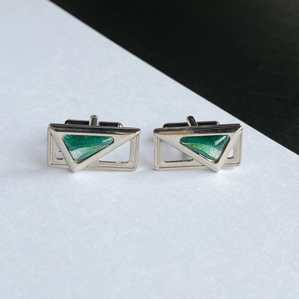 Space Cloisonne ware cufflinks 純銀絲景泰藍 第1張的照片