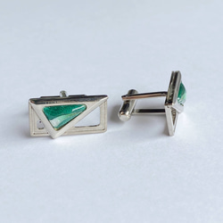 Space Cloisonne ware cufflinks 純銀絲景泰藍 第3張的照片