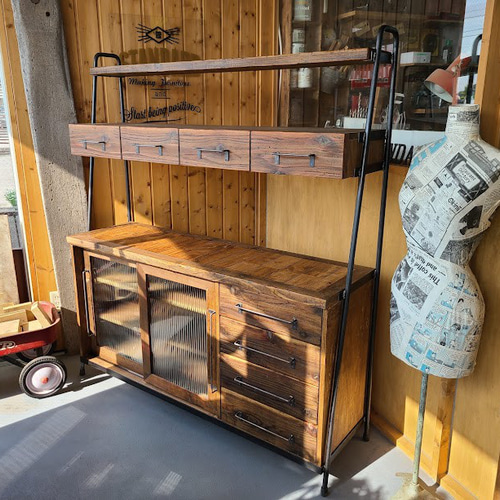 MIZUYAシェルフ・タイプ2 /食器棚/レンジ台/カップボード 棚・シェルフ