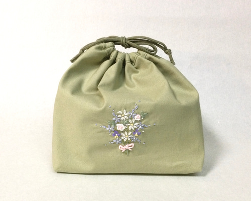 図書袋　お弁当袋　ムーンスター刺繍 54b33ffe5db44662a95f4e53ded142