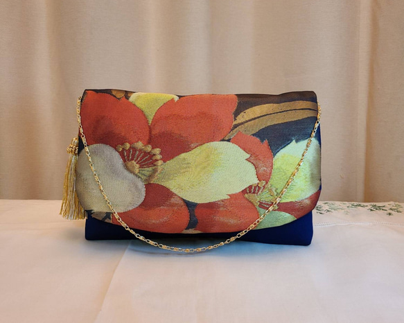 Creema限定』シルク着物帯の2waysクラッチバッグ クラッチバッグ  