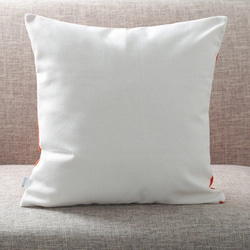 クッションカバー ブルドッグ 天然リネン ホワイト jubileecushionpt013 5枚目の画像