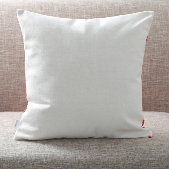 クッションカバー ブルドッグ 天然リネン ホワイト jubileecushionpt013 5枚目の画像