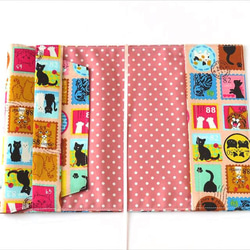 文庫本ブックカバー　猫切手 3枚目の画像