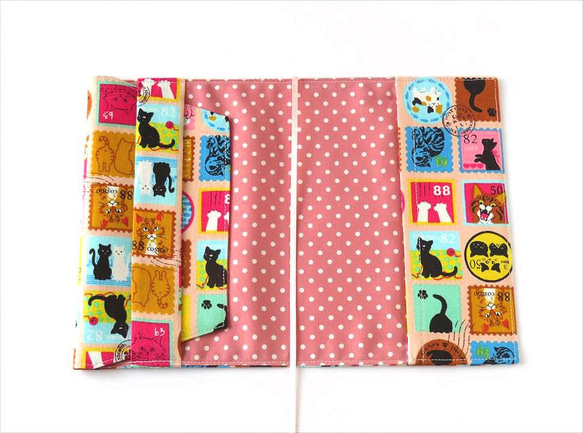 文庫本ブックカバー　猫切手 3枚目の画像