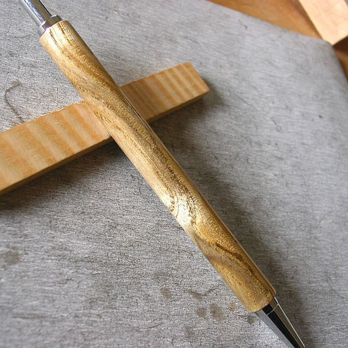 きはだ】木軸シャープペン 煌めく玉杢が素晴らしい 【即日発送
