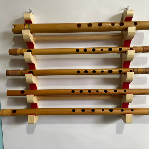 笛 スタンド 壁掛け クリア その他インテリア雑貨 koubou-m 通販