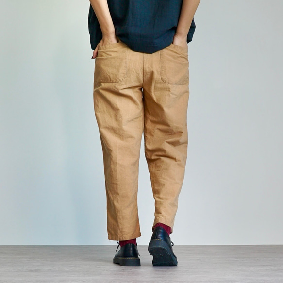 「夏日福袋」寬鬆紗布T卹（本色）+沙魯爾褲（棕米色） 第13張的照片