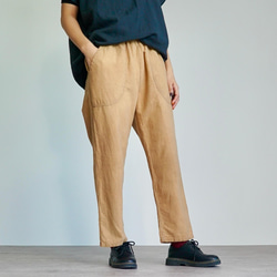 「夏日福袋」寬鬆紗布T卹（本色）+沙魯爾褲（棕米色） 第10張的照片