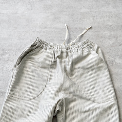【福袋】寬鬆紗布T卹（靛藍色）+單刺子沙魯爾褲 第7張的照片
