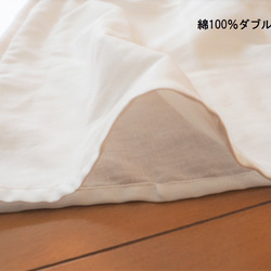 アンダースカート、ペチコート、ペチパンツ、インナー、裏地　フリーサイズ　綿100ダブルガーゼ涼感加工（オプション） 7枚目の画像