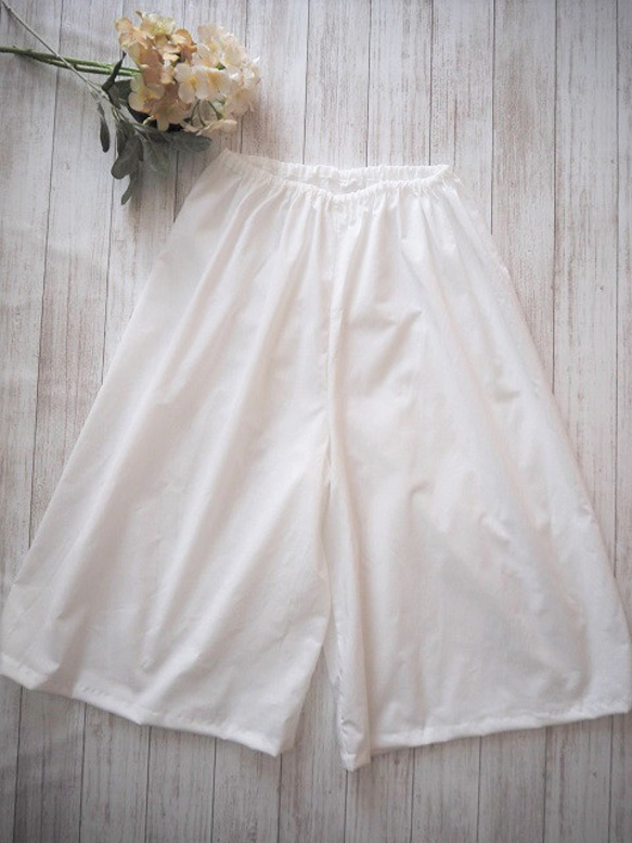 アンダースカート、ペチコート、ペチパンツ、インナー、裏地　フリーサイズ　綿100ダブルガーゼ涼感加工（オプション） 2枚目の画像