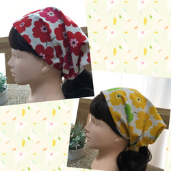 ヘアバンドタイプの三角巾（ちょうちょ刺繍）大人用　子ども用 ヘアバンドタイプの三角巾（ちょうちょ刺繍）大人／子どもサイズ