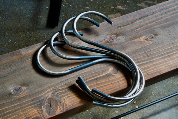 梅澤家具製作所 インダストリアルS字フック 3セット タオルハンガー