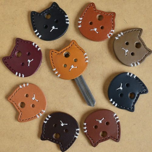 猫のキーカバー2 キーカバー【受注制作】 キーケース baobab⭐︎ l.c