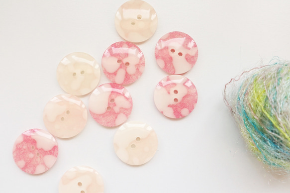 23mm 1個 桃色和紙サンドボタン ボタン ボタンのTSUKASA 通販 7160837