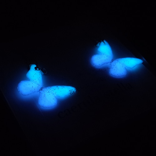 14kgf フローライトの蝶とあこやのピアス 14kgf フローライトの蝶とあこやのピアス 14kgf フローライトの蝶と