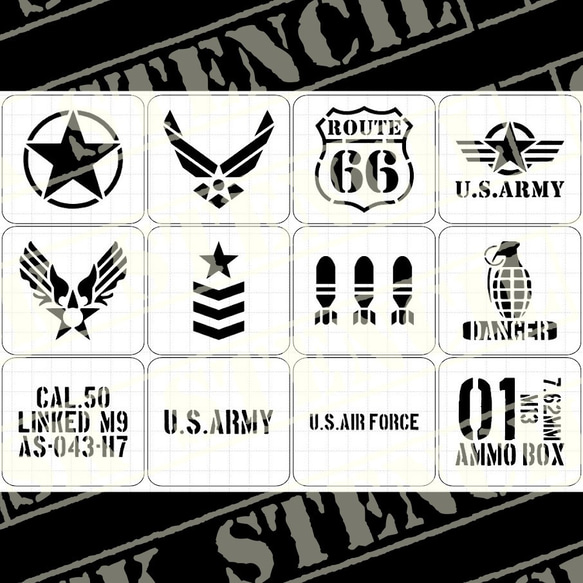 ステンシルシート 【S-86】 その他素材 ⚠プロフ必読⚠SK STENCIL 通販 