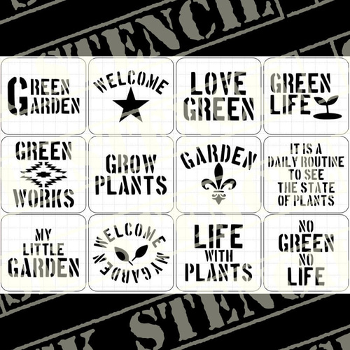 ステンシルシート 【S-106】 その他素材 ⚠プロフ必読⚠SK STENCIL