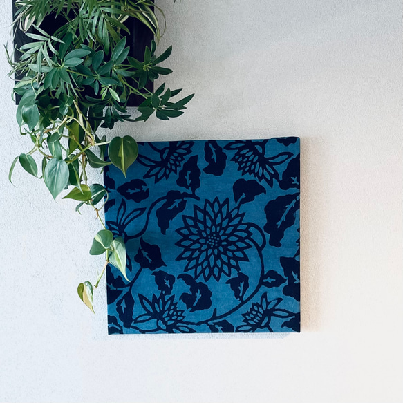 伝統工芸／natural indigo dye  型染めパネル（一枚の価格） 3枚目の画像