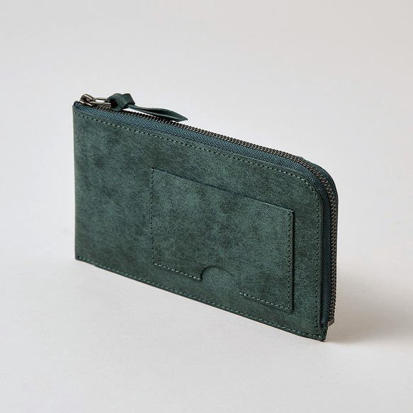 薄くて軽いお財布 / Pueblo Compact Wallet**Blue Green 1枚目の画像